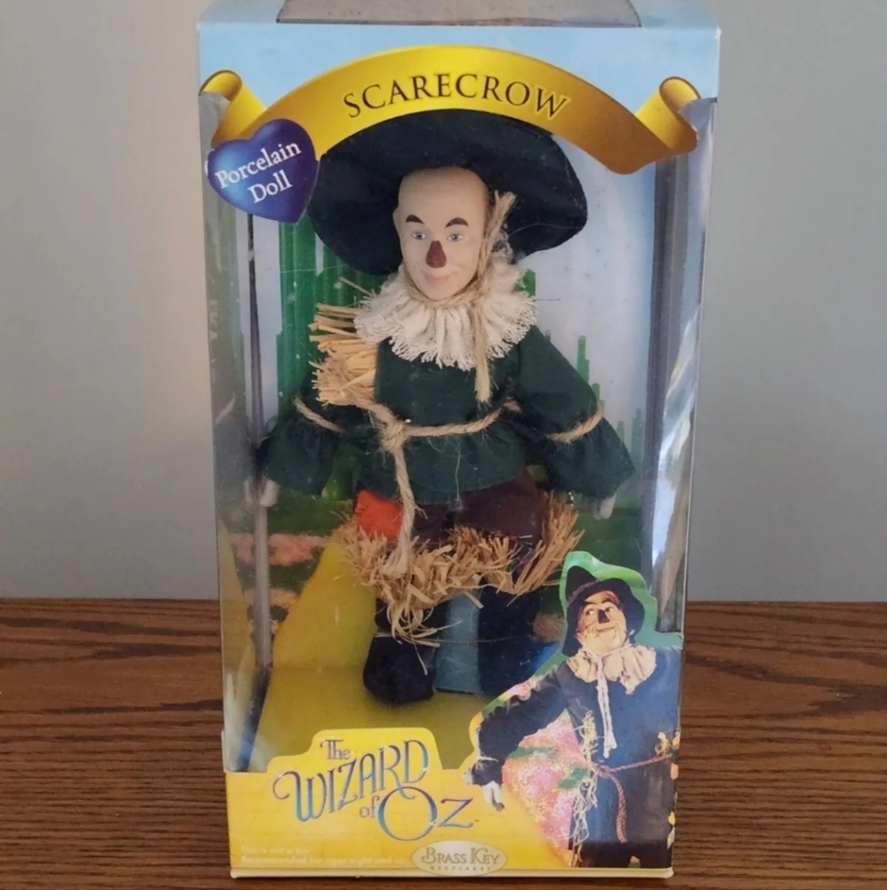 Brass Key Series SCARECROW The Wizard Of Oz  8" Porcelain Doll NIB